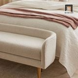  Ghế sofa đôn dài 1m3 x 55 SB5 Celine vải nỉ trắng kem 