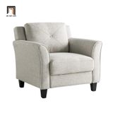  Ghế sofa đơn phòng khách cao cấp DT114 Lourdez màu xám trắng 