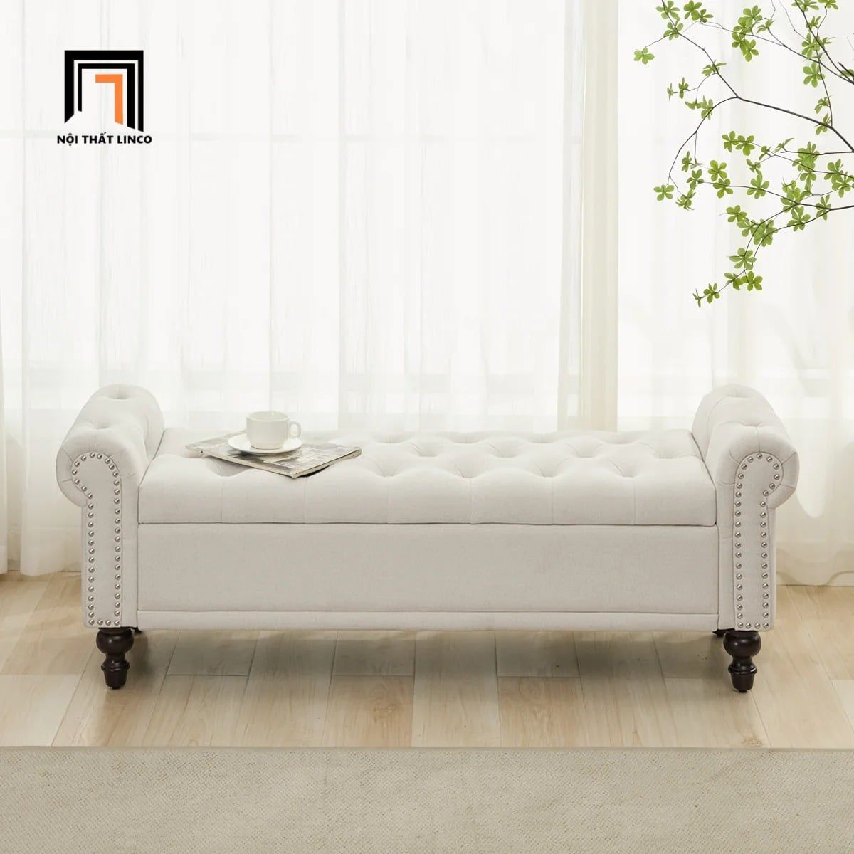  Ghế Sofa Băng SB50 Gorwan 1m6 Hiện Đại, Nhỏ Gọn 