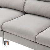  Bộ ghế sofa góc sang trọng GT69 Dexima 2m8 x 1m6 màu xám trắng 
