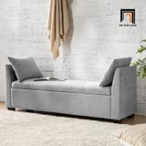  Ghế sofa bench chờ dài 1m3 SB7 Mylisa màu xám vải nỉ 