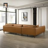  Bộ ghế sofa góc L da công nghiệp GT289 Marciac 2m4 x 1m6 đẹp 