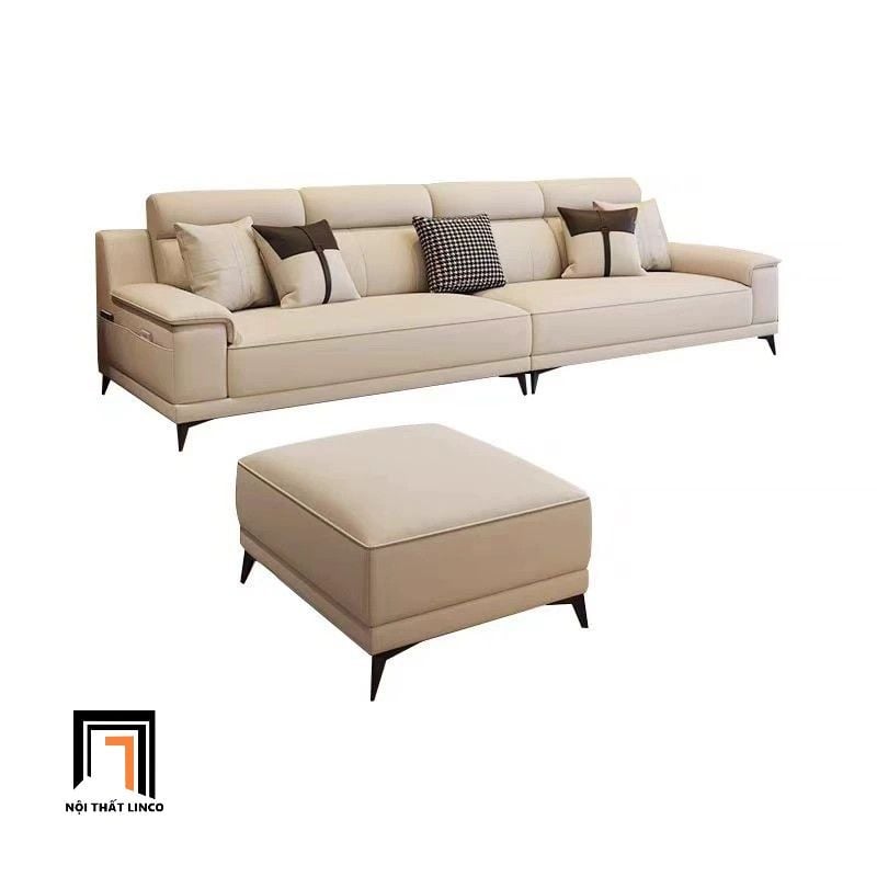  Ghế sofa băng 2m4 hiện đại BHQ62 Pilton da chống trầy xám 