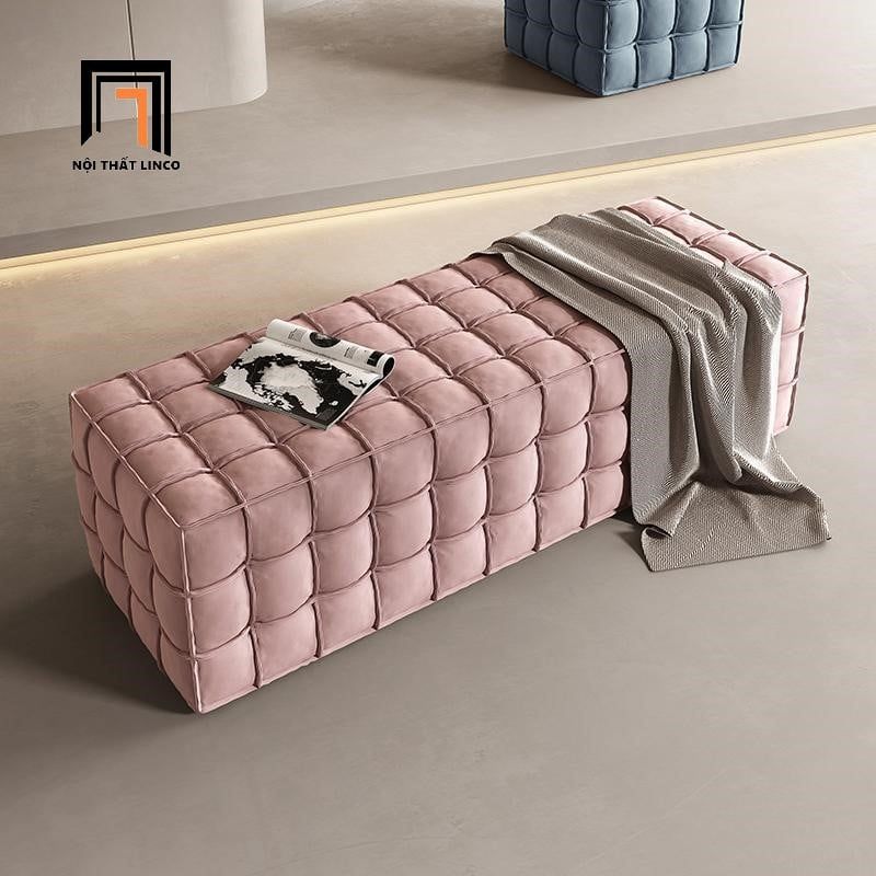  Ghế đôn sofa dài hiện đại SB31 Calei dài 1m3 sang trọng 