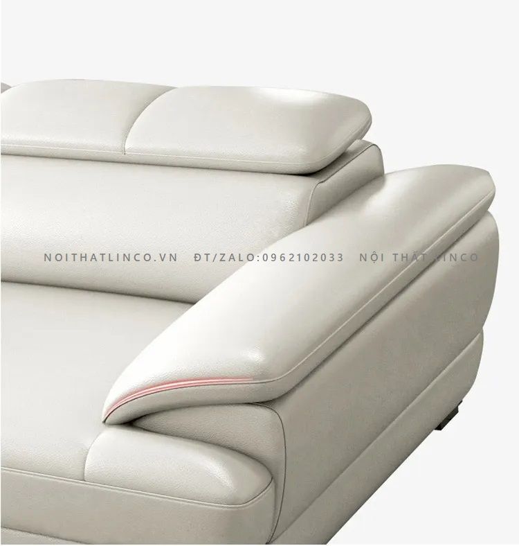  Bộ ghế sofa góc chữ L GT57 Zeglo tựa đầu gật gù 3m2 x 1m6 