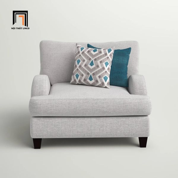sofa đơn xám trắng
