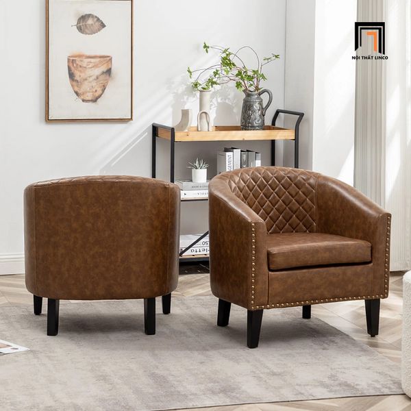 sofa đơn da công nghiệp