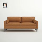  Ghế sofa băng BT3 Matea dài 1m9 bọc da công nghiệp nâu bò 
