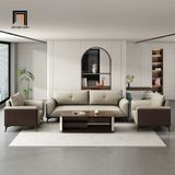  Bộ ghế sofa phòng khách cao cấp KHQ165 Mosby da chống trầy 
