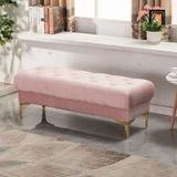  Ghế sofa đôn chữ nhật xinh xắn SB28 Kanis 1m2 vải nhung đẹp 