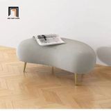  Ghế sofa đôn hạt đậu SB34 Wister 1m x 55 vải nỉ chân inox 