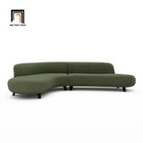  Bộ ghế sofa góc GT59 Hoek 2m8 x 1m8 màu xanh đen cho sảnh chờ 