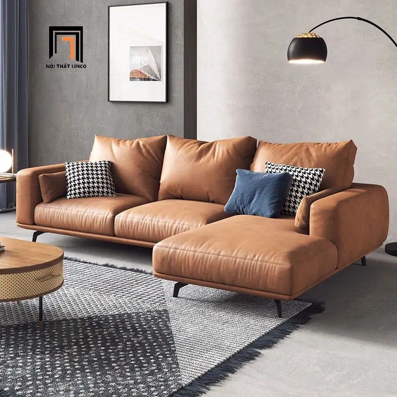  Bộ ghế sofa góc L GT28 Bamo 2m4 x 1m6 phòng diện tích lớn 