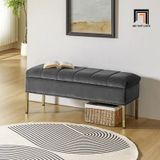  Sofa đôn dài vải nhung đen SB8 Arlo 1m2 kiểu dáng trẻ trung 