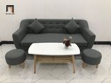  Bộ ghế sofa băng dài 1m9 BL10 BGN màu xám đen giá rẻ 