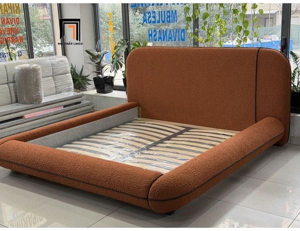 giường ngủ bọc vải nỉ cao cấp