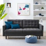  Ghế sofa băng giật nút BT8 Ramadin màu xám lông chuột giá rẻ 