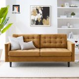  Ghế sofa băng giật nút BT8 Ramadin màu xám lông chuột giá rẻ 