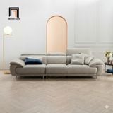  Ghế sofa băng da xám BHQ38 Cordia 2m5 kiểu dáng hiện đại 