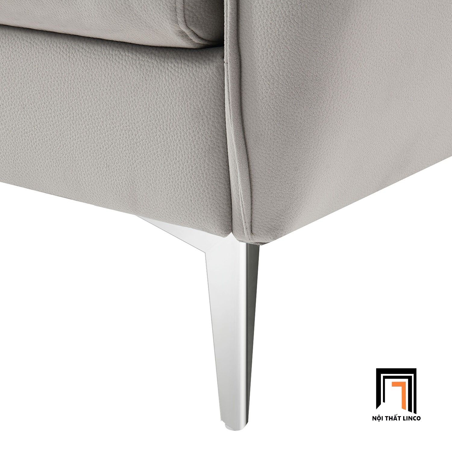  Bộ ghế sofa góc sang trọng GT69 Dexima 2m8 x 1m6 màu xám trắng 