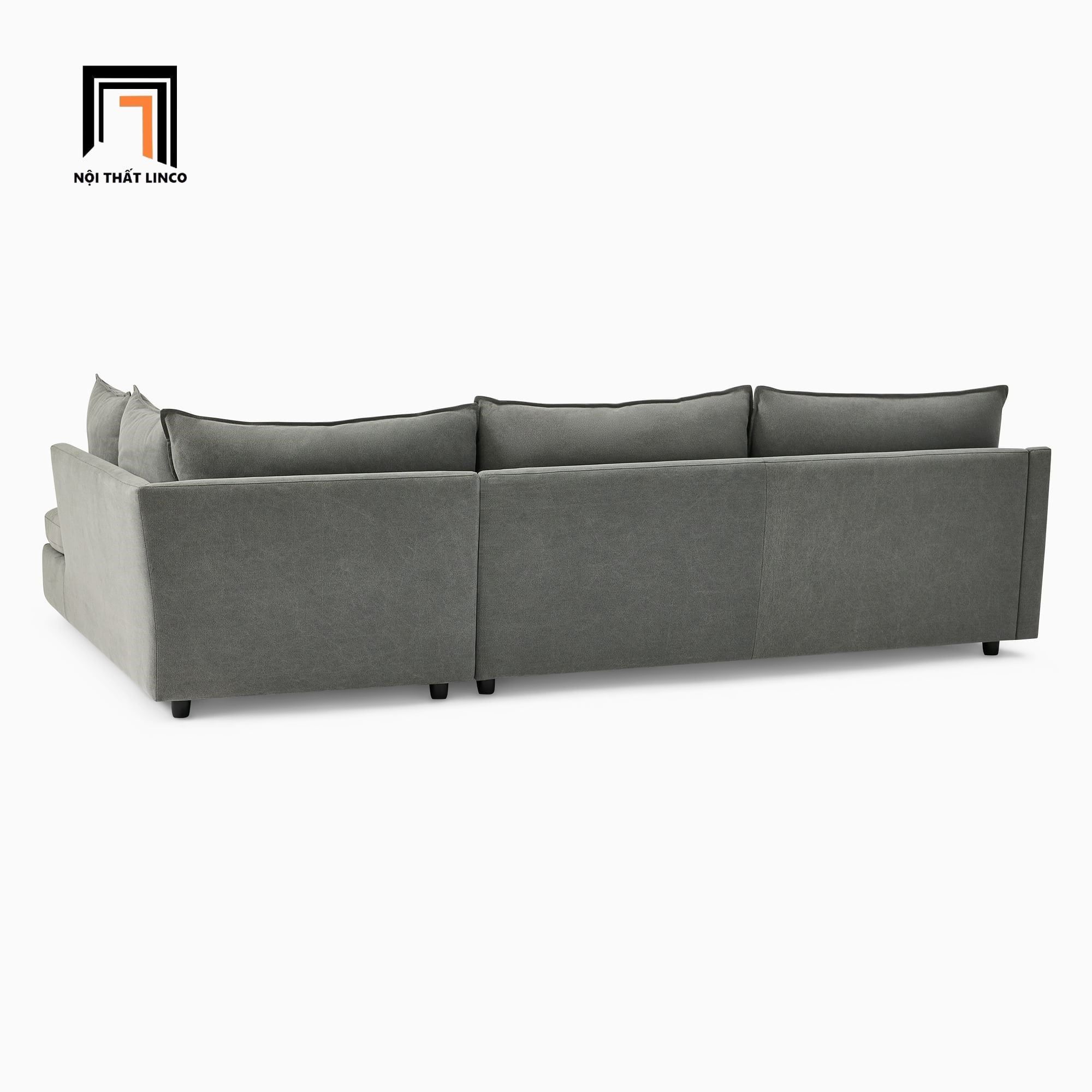  Bộ ghế sofa góc xám ghi 2m4 GT78 Easton cho căn hộ chung cư 