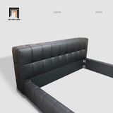  Giường ngủ hiện đại GN104 Beloei da công nghiệp xám đen 