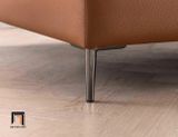  Ghế sofa văng da giả màu nâu BHQ45 Abeha dài 2m5 gia đình 
