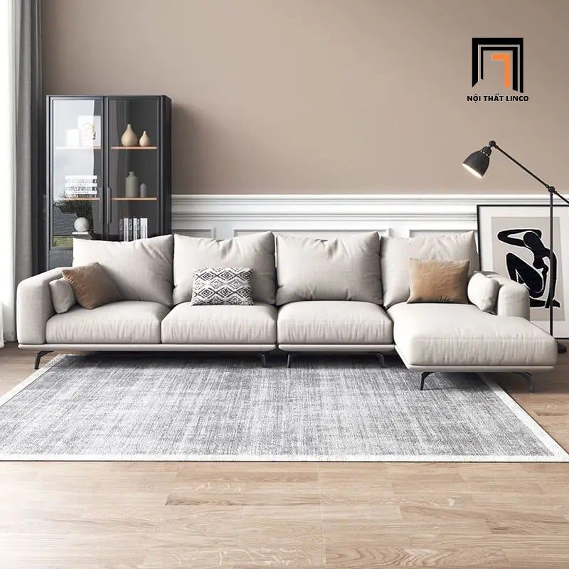  Bộ ghế sofa góc L GT28 Bamo 2m4 x 1m6 phòng diện tích lớn 