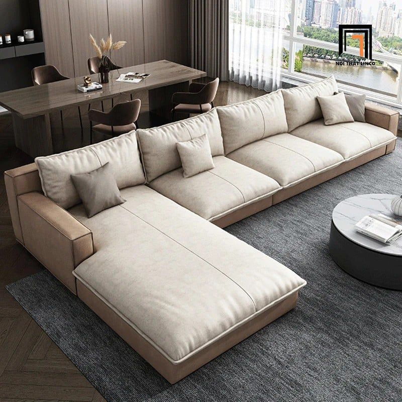  Bộ ghế sofa góc L GT280 Olive 2m4 x 1m6 da Pu sang trọng 