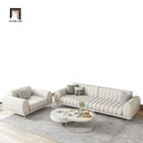  Ghế sofa băng dài 2m6 da công nghiệp BHQ11 Palau chân inox 
