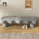  Ghế sofa bench chờ kiểu cong SB17 Barren 1m5 vải nhung mềm 