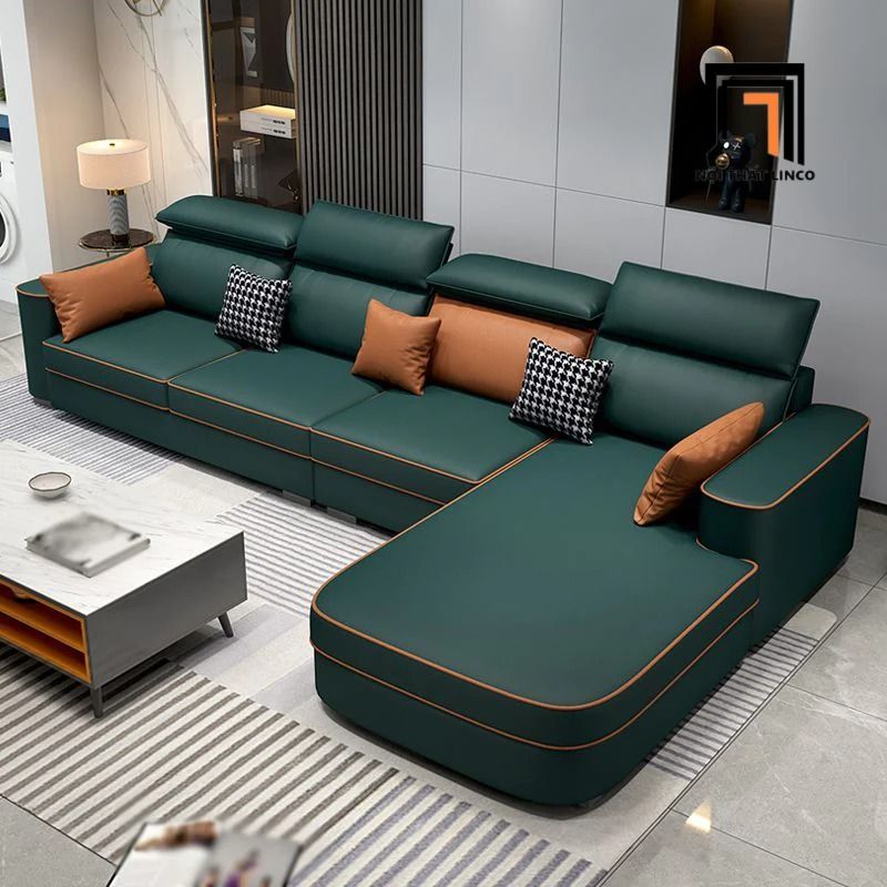  Sofa U UT96 Orden 3m bọc da thiết kế kê đầu thư giãn 