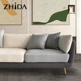  Ghế sofa đơn nhỏ gọn DT58 Mixco phối màu xám đẹp 