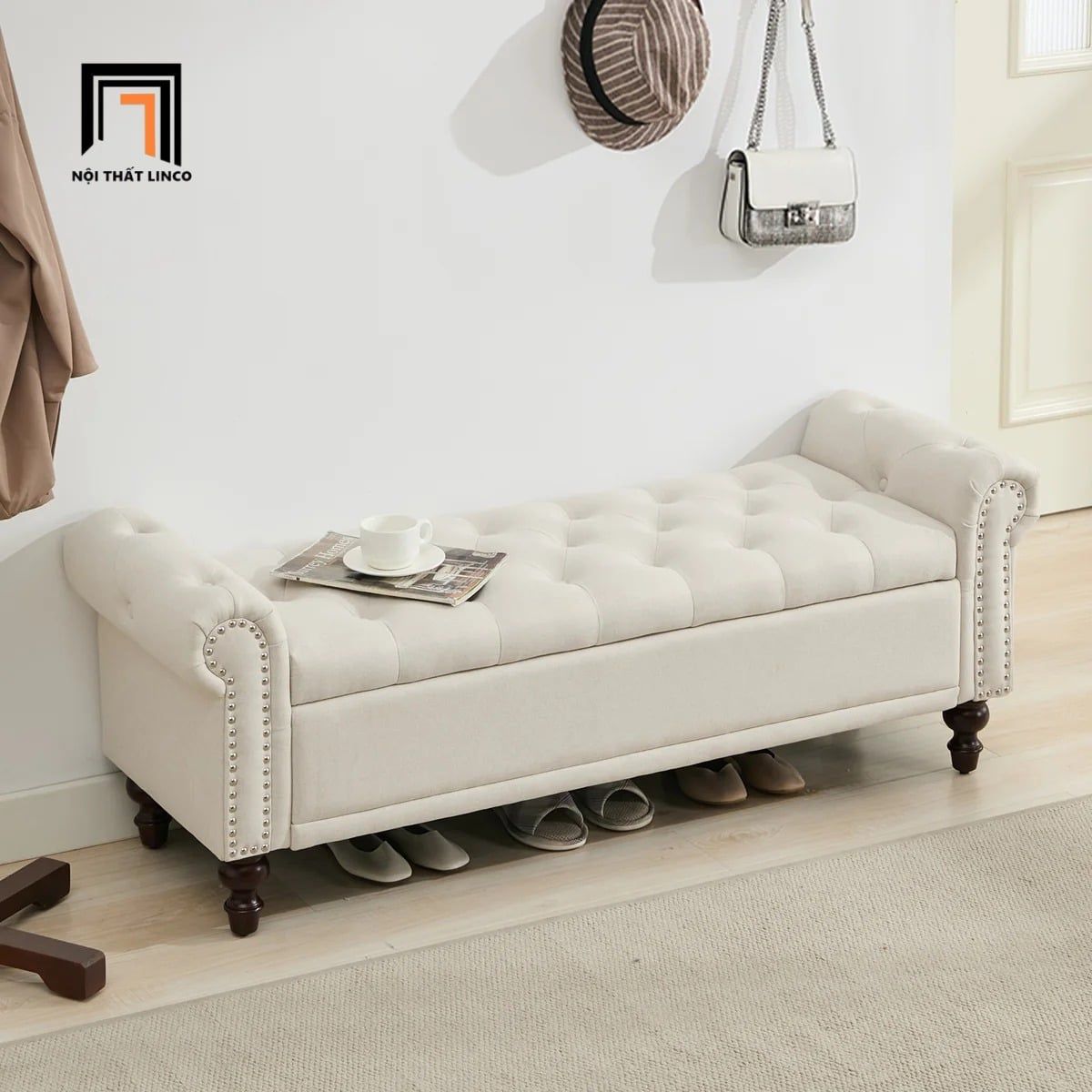  Ghế Sofa Băng SB50 Gorwan 1m6 Hiện Đại, Nhỏ Gọn 