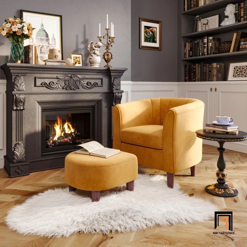  Ghế sofa đơn phòng khách nhỏ gọn DT92 Torrence vải nỉ mềm 