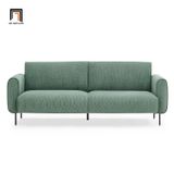  Ghế sofa băng vải nỉ màu cam 2m1 BT50 Fresnes cho sảnh chờ 