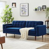  Ghế sofa băng BT2 Lude dài 2m sang trọng vải nhung xám đẹp 
