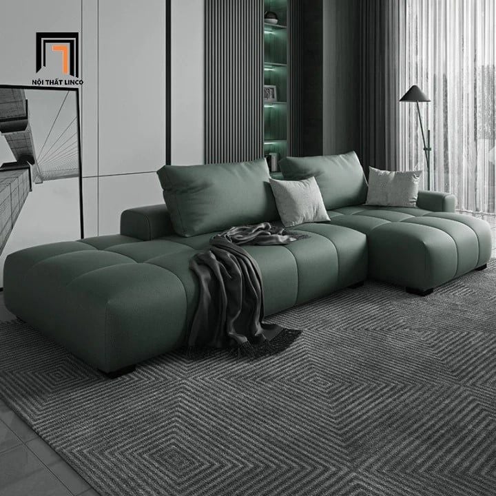  Ghế sofa góc sang trọng GT47 Worme 2m7 x 1m3 da công nghiệp 