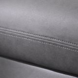  Bộ ghế sofa da góc L phòng khách lớn GT71 Klema xám lông chuột 