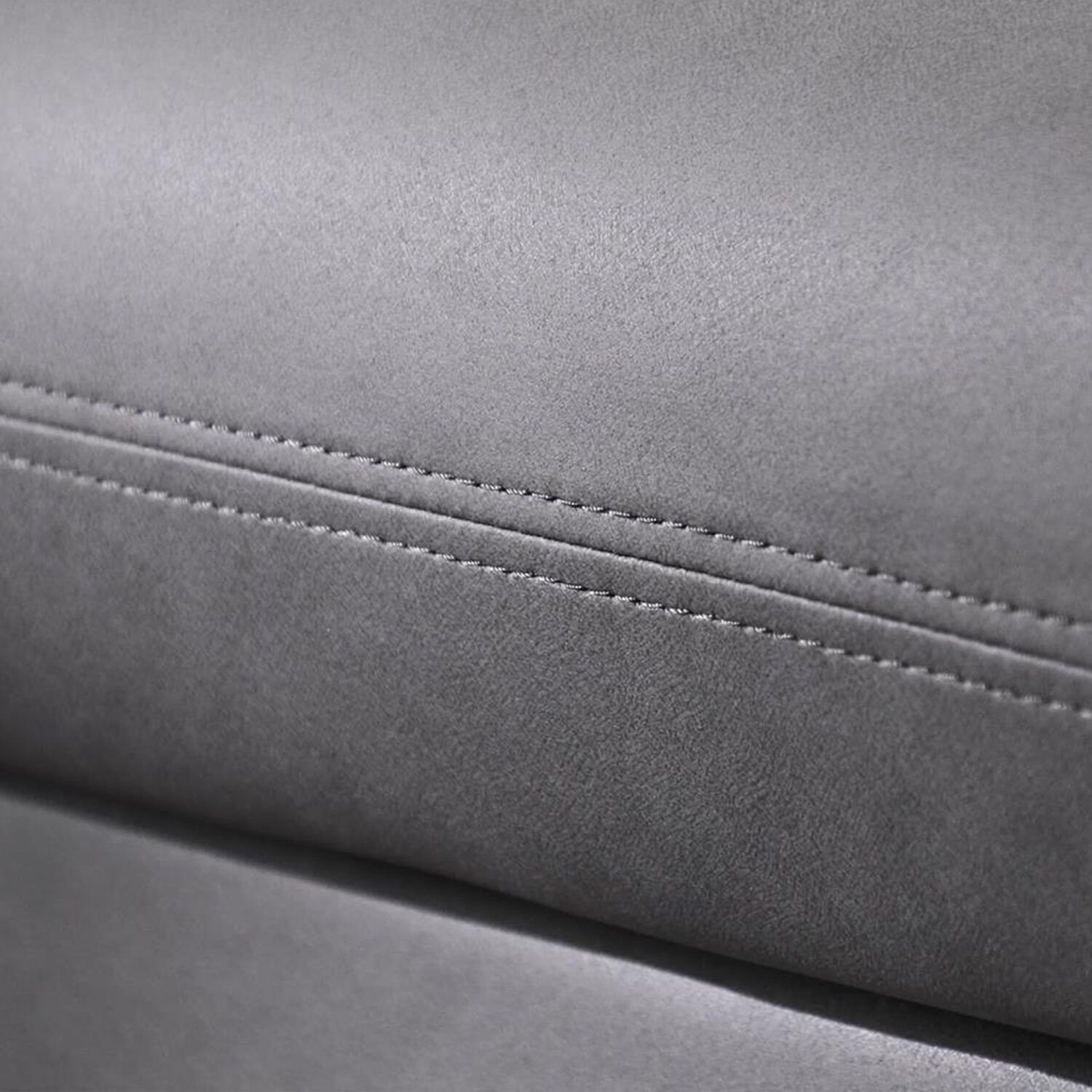  Bộ ghế sofa da góc L phòng khách lớn GT71 Klema xám lông chuột 