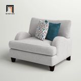  Ghế sofa đơn xám trắng DT13 Somerville phong cách tân cổ điển 