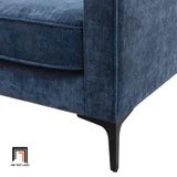  Ghế sofa đơn vải nỉ xanh đậm DT109 Lavoris phòng khách gia đình 