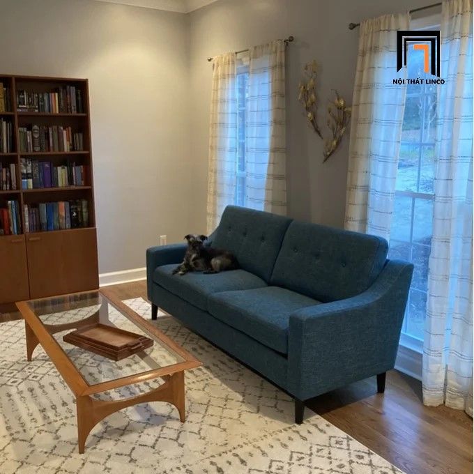  Ghế sofa băng vải nỉ nhỏ gọn 1m9 BT40 Tilton cho phòng ngủ 