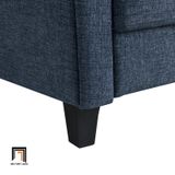  Ghế sofa đơn 1 chỗ ngồi DT100 Arsaluis vải nỉ màu xanh đậm 