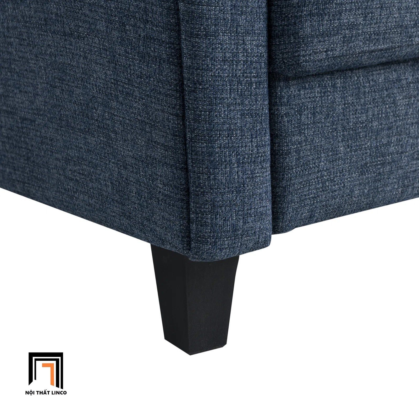  Ghế sofa đơn 1 chỗ ngồi DT100 Arsaluis vải nỉ màu xanh đậm 