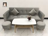  Bộ bàn ghế sofa giường giá rẻ dài 2m GBL2 nhỏ màu xám nhung 