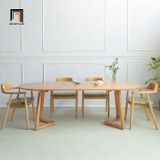  Set bàn ăn 6 ghế hình oval 25-BAG6-Delavan phòng bếp lớn 