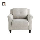  Ghế sofa đơn phòng khách cao cấp DT114 Lourdez màu xám trắng 