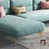 Bộ ghế sofa góc GT55 Velor 2m4 x 1m6 vải nhung nỉ sang trọng 