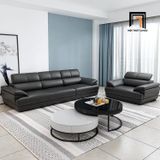  Sofa chữ U UT99 Zeglo 3m2 bọc da nâu đậm cao cấp 